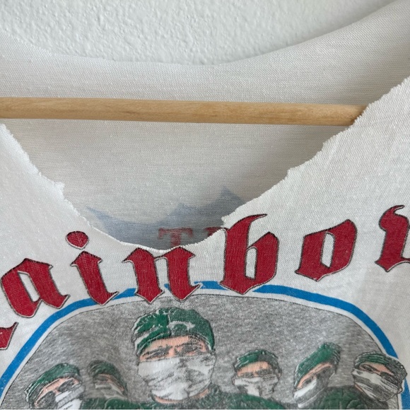 Rainbow 80s Original Rock Vintage T-Shirt - Picture 3 of 11